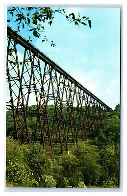 Mt. Jewett PA Postcard- KINZUA BRIDGE - Looking Up From Base Built 1882 • $7.69