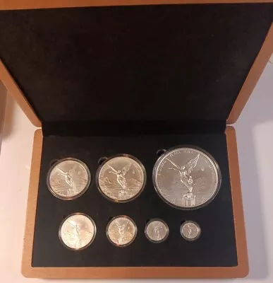 7 Coin 2023 Mexican Libertad Silver Full Set  Uncirculated Whit Case Box  • $250.50