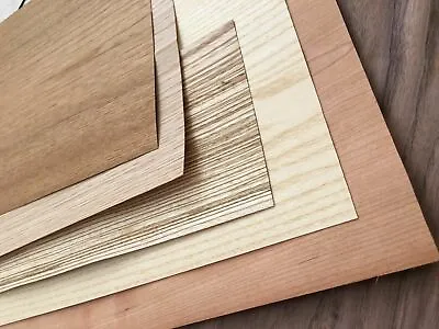  Paper Backed Real Wood Veneer Samples A4 300mm X 200mm MarquetryLarge Samples • £9.76