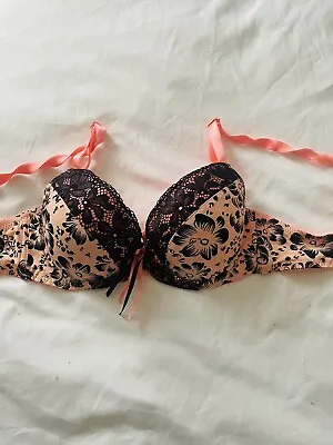 UK Size Sexy Lace Full Cup Bra 36B Padded Push Up Multiway Strapless Underwires • £3