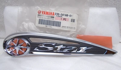 $39 • Buy New 2008-2009 Yamaha V-Star 1100 LH Fuel Tank Emblem XVS1100 Gas Tank Left Badge