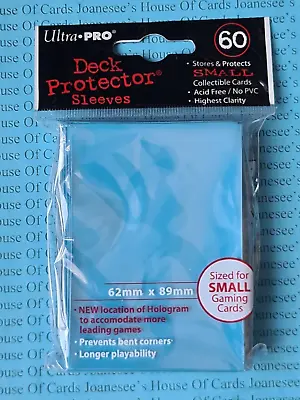 Ultra Pro Sleeves - Solid Light Blue - SMALL (60) Deck Protectors (82972) • £4.25