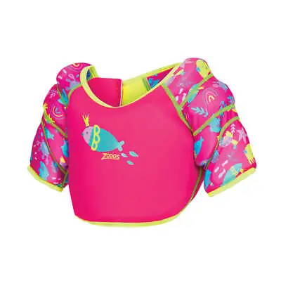 Zoggs Swim Vest Kids Sea Swimming Jacket Queen Water Wings Pink Pool Beach Girls • £30