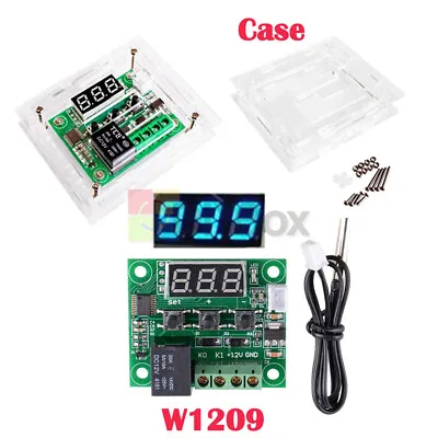 £1.77 • Buy W1209 12V LED Digital Thermostat Temperature Control Switch Sensor Module+ Case