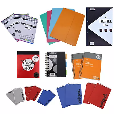 [Set Of 2] A4 A5 A6 A7 Notebook Sets Refill Pad Mini Notepad Spiral Bound Ruled • £4.79