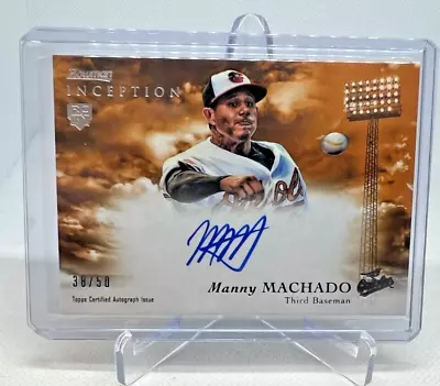 2013 Bowman Inception MANNY MACHADO RC On Card AUTO 38/50 #RA-MM Orioles • $149.99