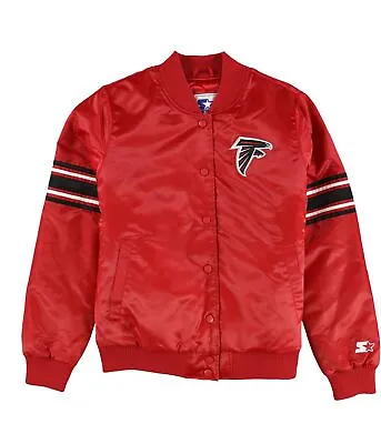 STARTER Mens Atlanta Falcons Full-Snap Varsity Jacket Red Medium (Regular) • $90.55