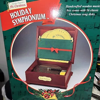 Vintage Mr Christmas Holiday Symphonium Music Box With 16 Discs 1999 New In Box • $79.95