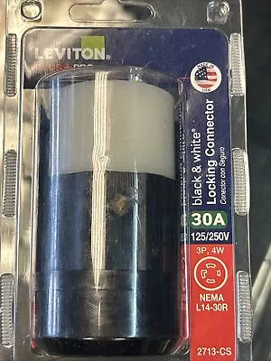 Leviton Commercial Nylon Curved Blade/Ground Locking Connector L14-30R. SEALED G • $20.87