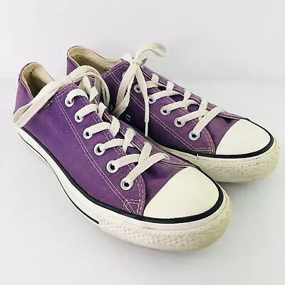 Converse Unisex Chuck Taylor All Star Low Top Sneakers Purple Size M US8 W US10 • $35