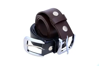 Heavy Duty Leather Work Handmade Belt Leather Belt Brown/Black 1.5  One Piece • $16.99