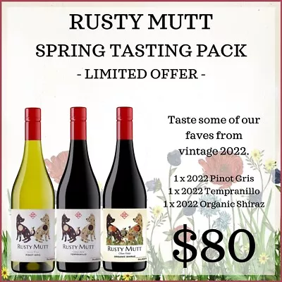 Rusty Mutt Wines McLaren Vale Three Pack. • $80