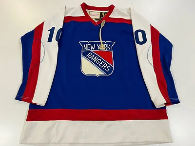 Vintage New York Rangers 1975-1976 Jersey #10 Ron Duguay Mitchell & Ness Size 52 • $325