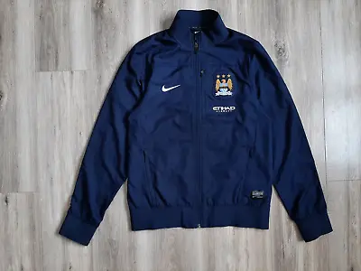 Manchester City Footabll Jacket Nike 2013/2014 Training England Soccer Size S • $85