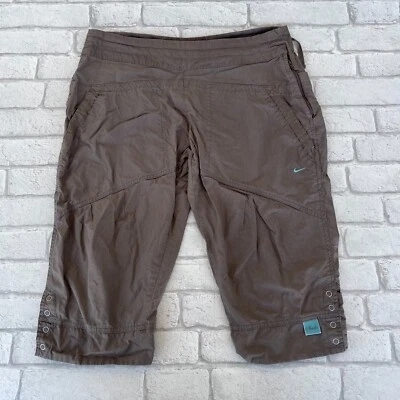 £15.59 • Buy Nike Studio Vintage Womens 3/4 Pants Capri Track Size UK 10 Dance Brown