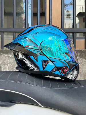 Ice Age  3C DOT Approve Full Face Dual Visors Unisex Bluetooth Motorcycle Helmet • $93.29