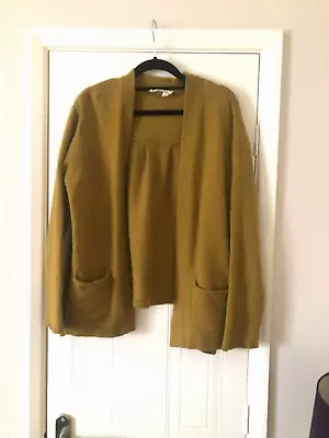 SEASALT DARK MUSTARD  CHASING  CARDIGAN   Size 16 • £3