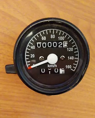 Universal Motorcycle Speedometer 0-160 Kmh With Trip Meter And Bracket • $13.24