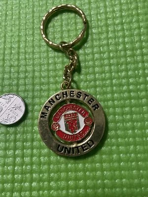 £4.75 • Buy Metal Manchester United Utd  Football Club Keyring Crest  Spinner Free P&p