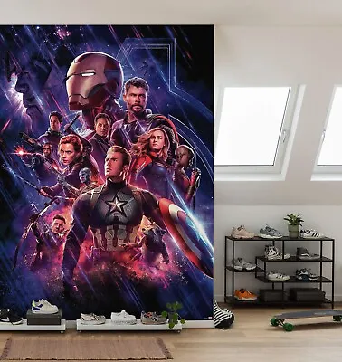 Marvel Wallpaper Avengers Bedroom Wall Mural Infinity War 254x184 Cm XXL Poster • $91.62