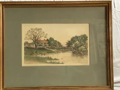  FAGIN MERCIER  ARTIST - William Cullen Bryant Homestead Pencil Signed  • $49