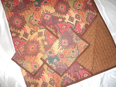 Scent-sation Santa Fe Amber Red Quilted Southwestern (3p) Full/queen Quilt Set • $92