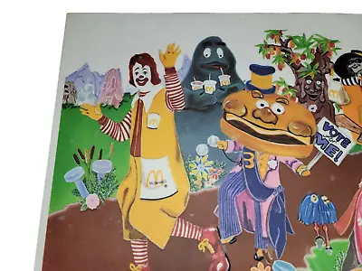 Vintage 70s McDonalds Placemat(plastic)Ronald Grimace Hamburglar Mayor McCheese • $19.99