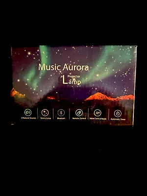 Northern Lights Aurora Star Projector Music Speaker White Noise . Blue Tooth ZZ • $30