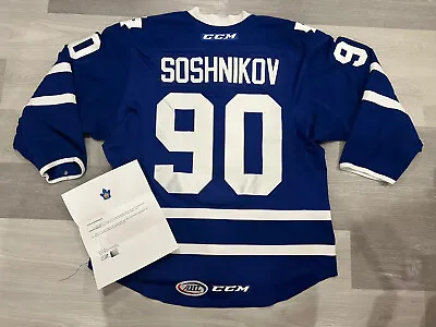 Game Worn 2015-16 Nikita Soshnikov Toronto Marlies AHL CCM Hockey Jersey 54 LOA • $499.99