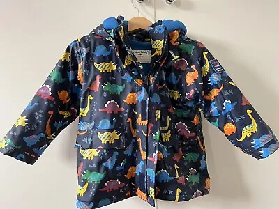 £5 • Buy Jojo Maman Bebe Boys Dinosaur Hooded Coat 2-3 Years 