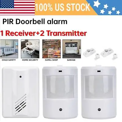 Home Security Wireless Driveway Alarm Doorbell Garage Motion Sensor Detector • $18.99