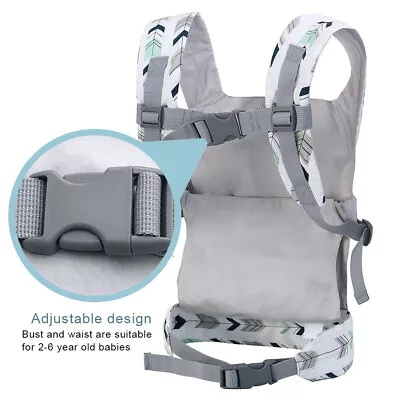 Girls Front Back Carrying Lightweight Soft Adjustable Strap Baby Doll Carrier • $28.70