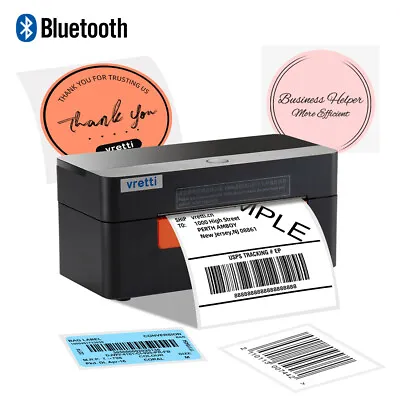 Wireless Bluetooth Thermal Shipping Label Printer 4x6 For IOS Android Phone • $88