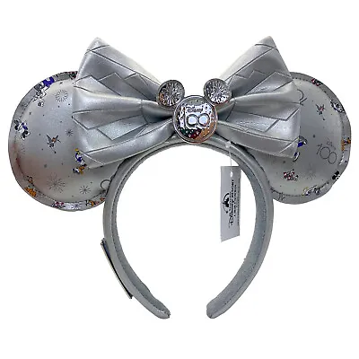 DisneyParks Loungefly 100 Year Minnie Mouse Bow Ears Mickey Headband Ears • $17.28