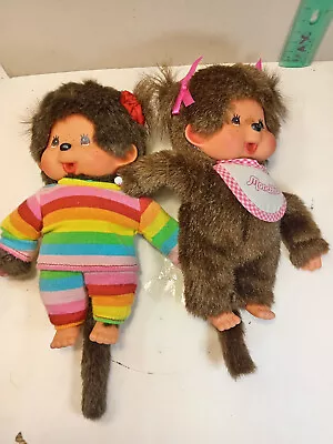 MONCHHICHI Sekiguchi MONKEY Original TOY DOLL RARE LOT OF 2 DOLLS • $25