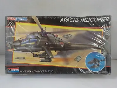 N G0112 1/72 MONOGRAM SNAP-TITE MODEL KIT APACHE HELICOPTER New • $7.99