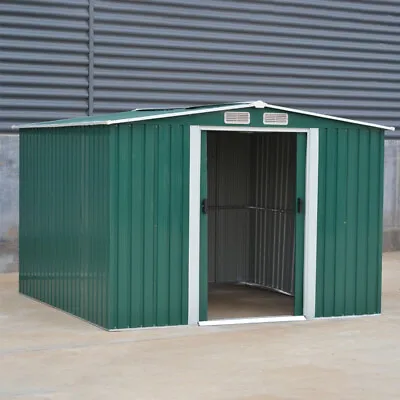 £289.95 • Buy XL 8 X 8 Heavy Duty Shed Apex Metal Garden/ Industrial Outdoor Store House Sheds