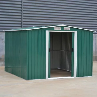 XL 8 X 8 Heavy Duty Shed Apex Metal Garden/ Industrial Outdoor Store House Sheds • £309.99