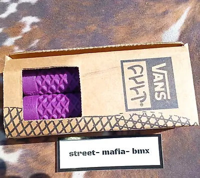 CULT VANS BMX Bike Grips PURPLE FIT OLD SCHOOL BMX Freestyle SE GT HARO HUTCH DK • $14.99