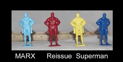 1 Marx Reissue Superman Toy Figure In CREAM Super Hero • $9.99