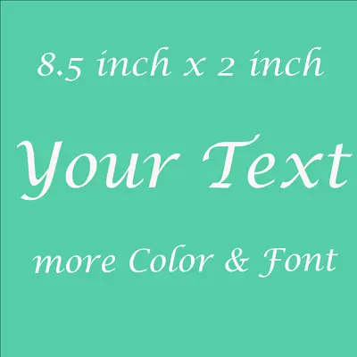 Custom Lettering Sticker Window Door Bumper Cup Laptop Sticker Your Text Decals • $3.59