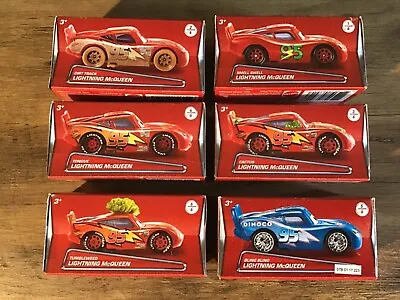 Die-cast Disney Pixar 6 Cars Lightning McQueen Puzzle Box Set  Mattel 1.55 NEW • £49.95