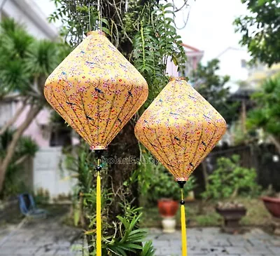 Set 2 Pcs Big Silk Lanterns 90cm For Wedding Party Decor Ceiling Lamp Decor • $130