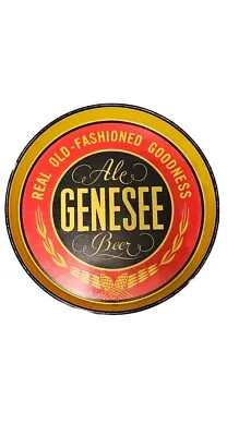 Vintage Genesee Ale Beer Real Old Fashioned Goodness 12  Beer Tray Bar • $24.99