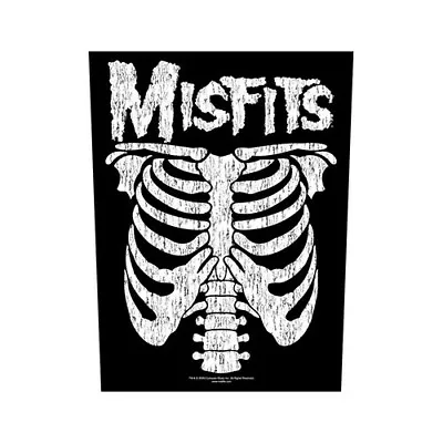 MISFITS BACK PATCH : RIBCAGE : Rib Cage Skeleton Official Licenced Merch Gift • $11.13