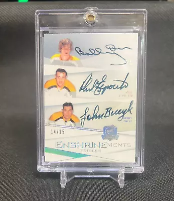 Bobby Orr/Phil Esposito/Johnny Bucyk 2009-10 The Cup Triple On Card Auto 14/15 • $88