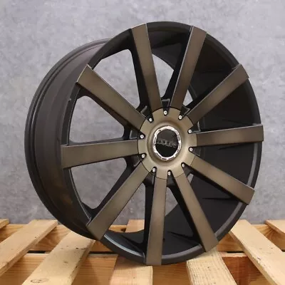 DOLCE DC68 Matte Black Bronze Tint 22x9.5 5x114.3 5x120 Wheels Set Of Rims • $1999