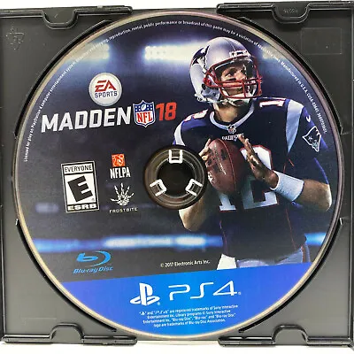 Madden NFL 18 (Sony PlayStation 4 PS4) *GAME DISC ONLY - TESTED - SHIPS FAST* • $4.94