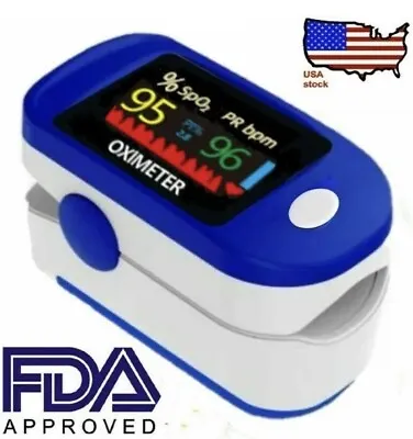 Finger Tip Pulse Oximeter Meter SpO2 Heart Rate Monitor Blood Oxygen Saturation • $8.99