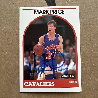 1989-90 NBA Hoops Basketball Mark Price #160 Cleveland Cavaliers Signed  • $3